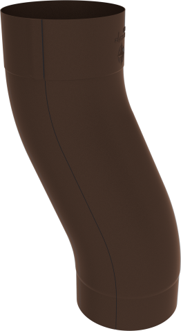 Accesorii burlane - Cot in S caramiziu RAL 8004 100mm