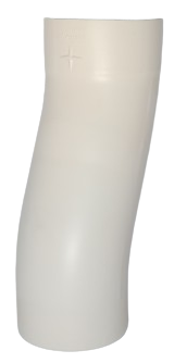 Accesorii burlane - Cot burlan in S, 100mm, RAL 9002 (alb)