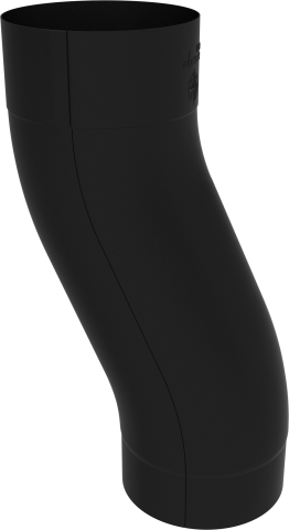 Accesorii burlane - Cot in S RAL 9005 negru 100mm