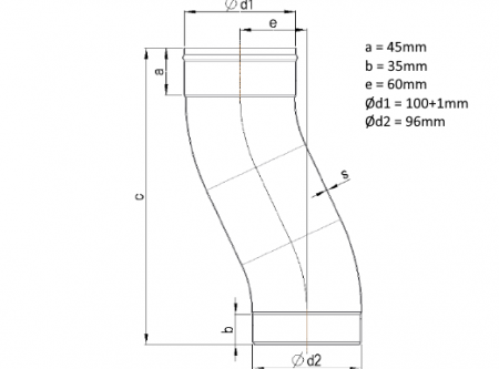 Cot burlan in S zinc 100mm [1]