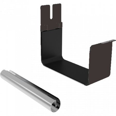 Accesorii jgheaburi - Imbinare jgheab rectangulara, 120mm, testa di moro