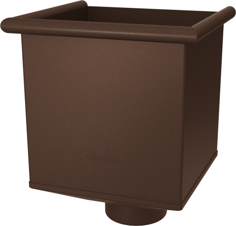 Accesorii burlane - Vazon (colector) caramiziu RAL 8004 100mm