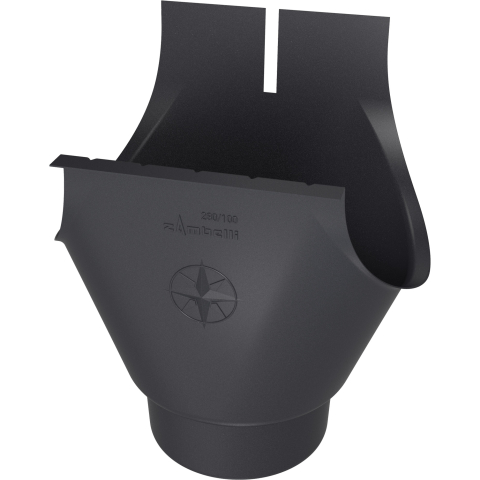 Accesorii jgheaburi - Racord jgheab-burlan 125/100mm RAL 7016