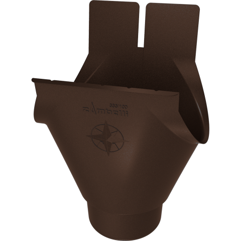 Accesorii jgheaburi - Racord jgheab-burlan caramiziu RAL 8004 150/100mm