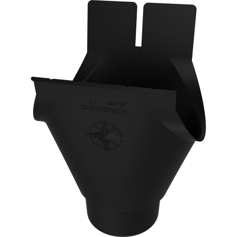 Accesorii jgheaburi - Racord jgheab burlan 150mm RAL 9005 negru