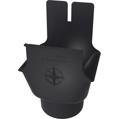 Accesorii jgheaburi - Racord jgheab rectangular-rotund 120/100mm, RAL 7016