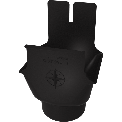 Accesorii jgheaburi - Racord jgheab rectangular la burlan rotund, 120/100mm