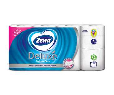 ZEWA DELUXE HARTIE IGIENICA ALBA 8/SET 3 STR [2]