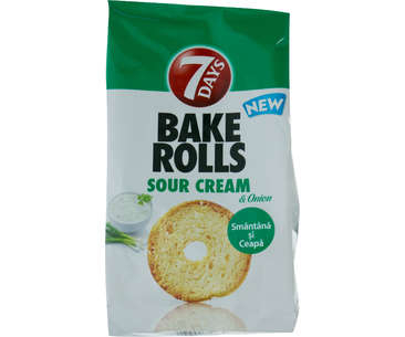 COVRIGEI SARATI - 7 DAYS BAKE ROLLS SMANTANA\CEAPA 80G(12)