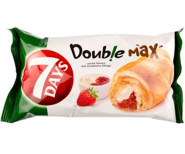 CROISSANT & CHEKBAR - 7 DAYS DOUBLE MAX VANILIE/CAPSUNI 80G(20)