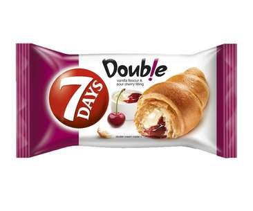 CROISSANT & CHEKBAR - 7 DAYS DOUBLE MAX VANILIE/VISINE 80G(20)