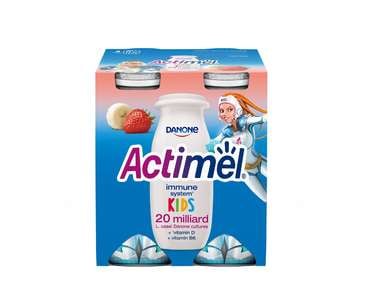 LACTATE OUA SI PAINE - ACTIMEL ACTIKIDS CAPSUNI-BANANE 4X100G