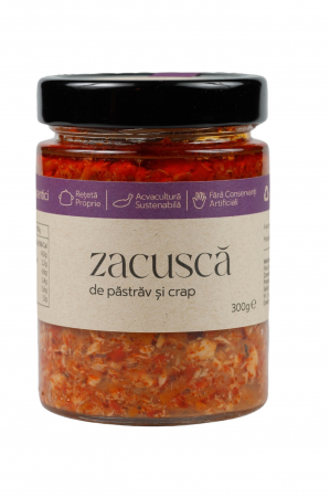 MUSTAR & SOIA & LEGUME CONSERVATE - ARCA ZACUSCA PASTRAV SI CRAP 300G