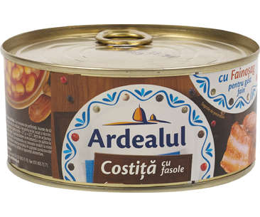 PATEURI SI CONSERVE CARNE - PESTE - ARDEALUL COSTITA CU FASOLE 300G