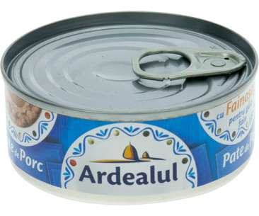 PATEURI SI CONSERVE CARNE - PESTE - ARDEALUL PATE PORC 100G