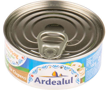 PATEURI SI CONSERVE CARNE - PESTE - ARDEALUL PATE VEGETAL CU CIUPERCI 100G