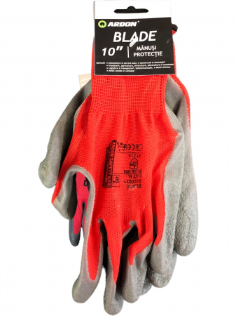 INTRETINEREA CASEI SI INGRIJIRE ANIMALE - ARDON BLADE MANUSI LATEX ROSU-GRI 10''