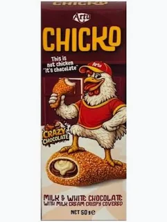 PRODUSE ASIA SI AMERCA - ARTU CHICKO CIOCOLATA CU LAPTE/BILUTE COLORATE 50G