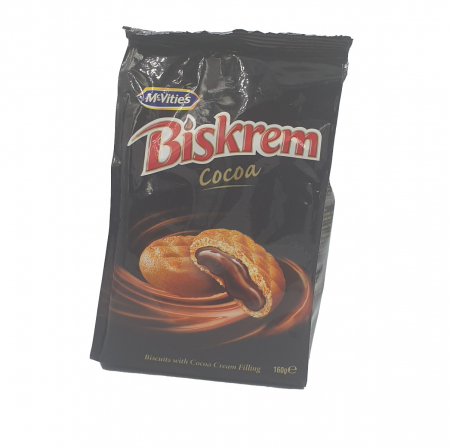 BISCUITI - BISKREM BISCUITI CACAO 160G(12)