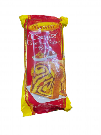 PRAJITURI VITRINA & COZONAC - BOROMIR COZONAC CACAO+RAHAT 500G (8)