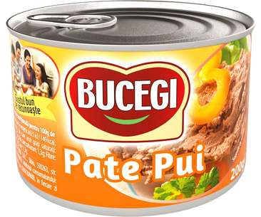 PATEURI SI CONSERVE CARNE - PESTE - BUCEGI PATE PUI 200G
