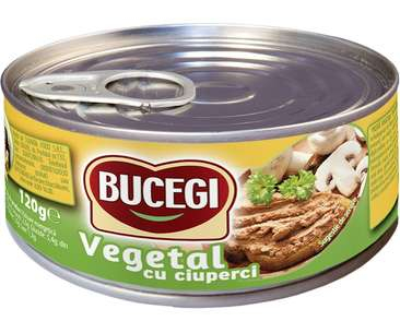 PATEURI SI CONSERVE CARNE - PESTE - BUCEGI PATE VEGETAL CIUPERCI 120G(60)