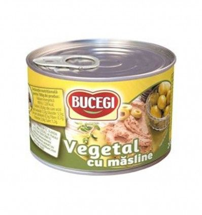 PATEURI SI CONSERVE CARNE - PESTE - BUCEGI PATE VEGETAL CU MASLINE 200G(48)