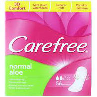 ABSORBANTE - CAREFREE PANTY ALOE 56BUC