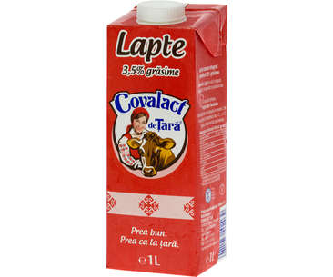 LACTATE OUA SI PAINE - COVALACT LAPTE CONSUM 3.5% 1L***