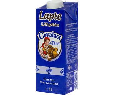 LACTATE OUA SI PAINE - COVALACT LAPTE CONSUM CUTIE 1.5% 1L***OUG67