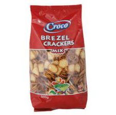 CAFEA CEREALE DULCIURI SI CIPSURI - CROCO BREZEL CRACKERS MIX 500G(10)