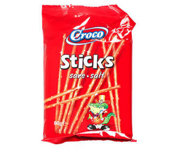 CAFEA CEREALE DULCIURI SI CIPSURI - CROCO STICKS SARE 80G(32)