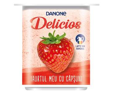 LACTATE OUA SI PAINE - DANONE DELICIOS IAURT CAPSUNI 125G