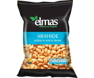 ALUNE & SEMINTE - ELMAS ARAHIDE PRAJITE IN ULEI SI SARATE 300G (12) (ALBASTRU)