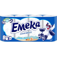 HARTIE IGIENICA & SERVETELE - EMEKA HARTIE IGIENICA OCEAN BREEZE 8/SET