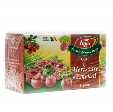 CEAI & PRODUSE DIETETICE - FARES CEAI MERISOARE SI ZMEURA 40G