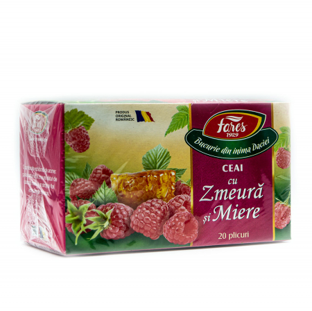 CEAI & PRODUSE DIETETICE - FARES CEAI ZMEURA SI MIERE 40G