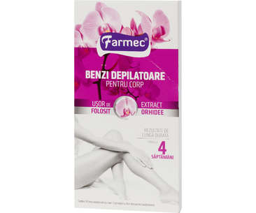 CREME VOPSELE SAPUN & PASTA DE DINTI - FARMEC BENZI DEPILATOARE PENTRU CORP ORHIDEE 14BUC