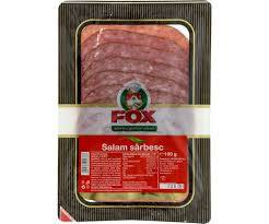 CARNE MEZELURI SI PESTE - FOX SALAM SARBESC GASTRO FELIAT 100G