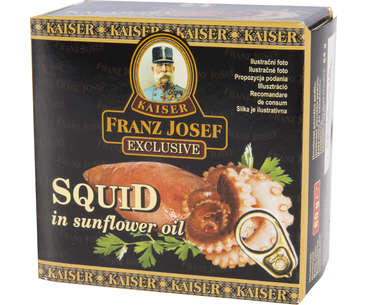PATEURI SI CONSERVE CARNE - PESTE - FRANZ JOSEF CALAMAR IN ULEI 80G