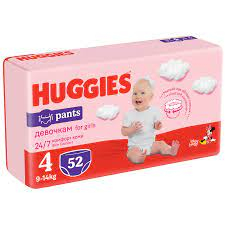 SCUTECE - HUGGIES GIRL PANTS NR.4 (9-14KG) 36BUC