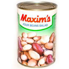 MUSTAR & SOIA & LEGUME CONSERVATE - MAXIM'S FASOLE 4 SORTIMENTE 400G CUTIE (12)