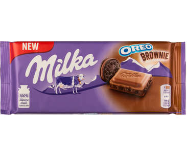 CAFEA CEREALE DULCIURI SI CIPSURI - MILKA CIOCOLATA OREO BROWNIE 100G