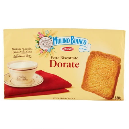 CAFEA CEREALE DULCIURI SI CIPSURI - MULINO BIANCO PAINE PRAJITA DORATO 630G (72)