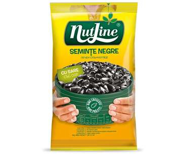 ALUNE & SEMINTE - NUTLINE SEMINTE FLOAREA SOARELUI NEGRE CU SARE 100G(12)