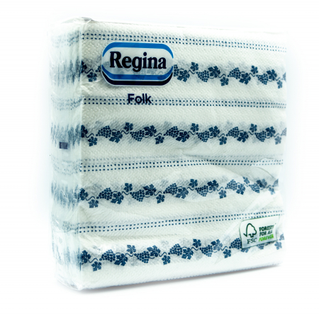 HARTIE IGIENICA & SERVETELE - REGINA FOLK SERVETELE 32X32CM 45BUC