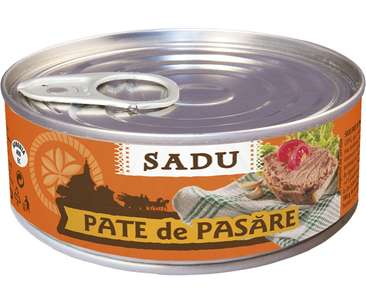 PATEURI SI CONSERVE CARNE - PESTE - SADU PATE PASARE 100G (72)
