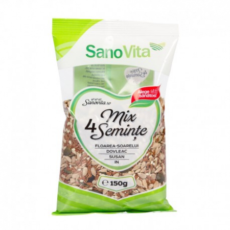 ALUNE & SEMINTE - SANO VITA MIX 4 SEMINTE 150G(24)