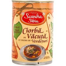 PATEURI SI CONSERVE CARNE - PESTE - SCANDIA CIORBA VACUTA 400G(6)