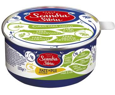 PATEURI SI CONSERVE CARNE - PESTE - SIBIU PATE PUI 120G